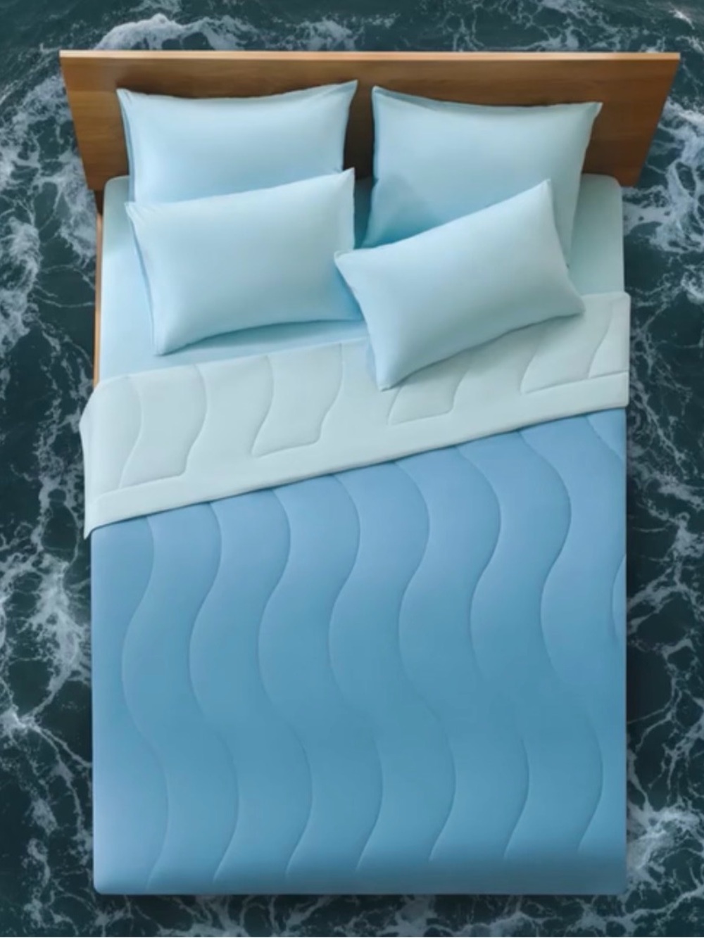 REST Evercool Cooling Comforter Blue Aqua TWIN 90” x 68” NEW in box‼️ONLY FEW